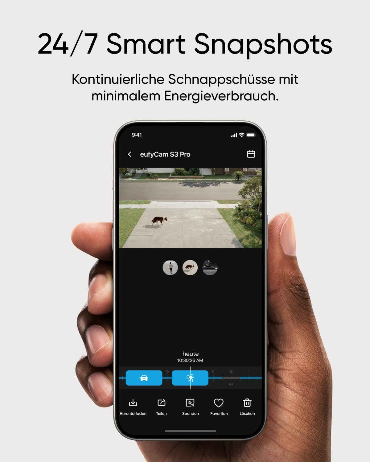 eufyCam S3 Pro 4-Kamera-Set, Überwachungskamera Außen, ohne Abo | Gesichtserkennung-KI, MaxColor Nachtsicht, Erweiterbarer Lokaler Speicher, Forever Power 2.0