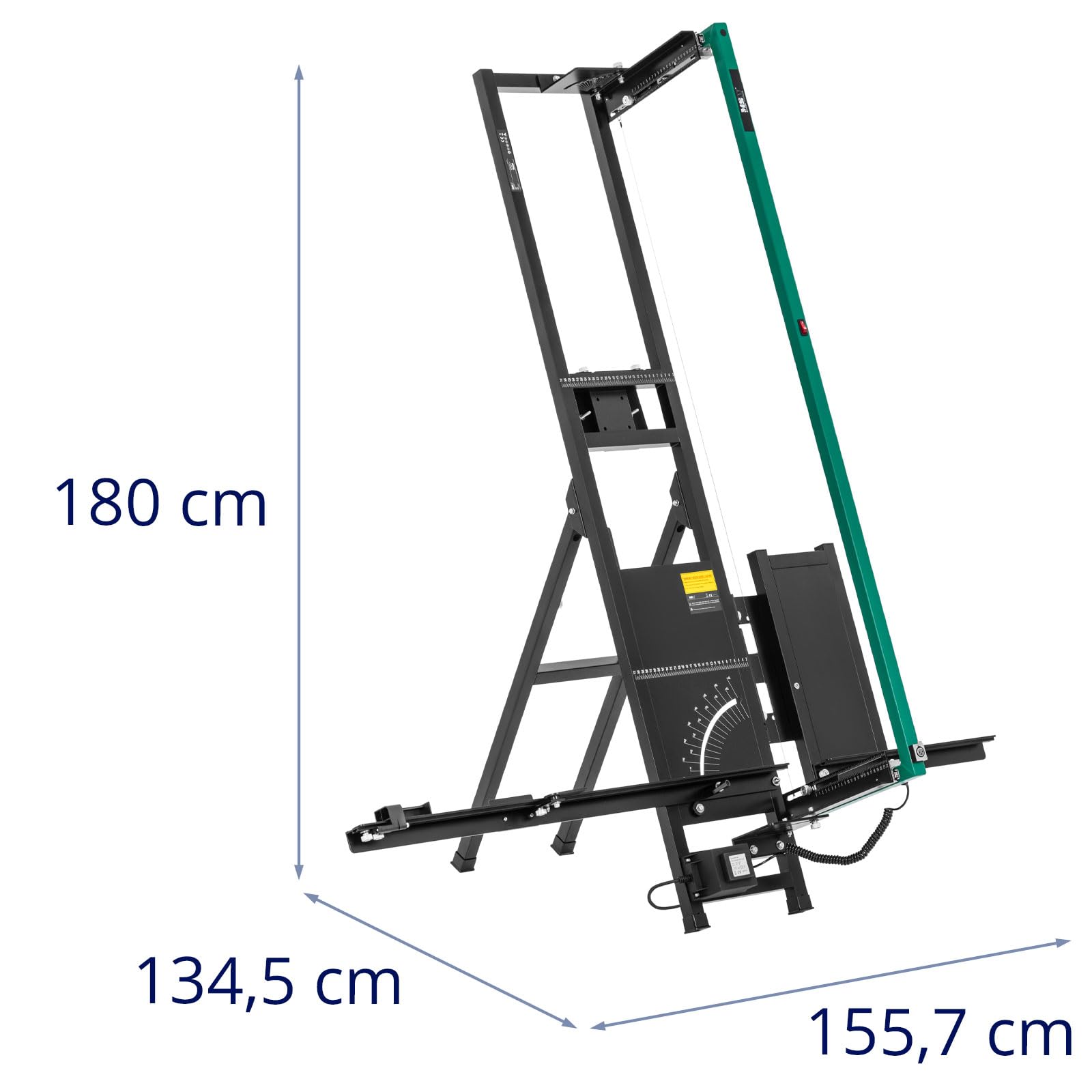 MSW przecinarka do styropianu 200 W 1350 mm z podstawką, uchwytem rusztowania, drutem, 5 zacisków styropianowych i tarnikiem + ręczna przecinarka do drutu 250 W, do cięcia drutu na gorąco, do