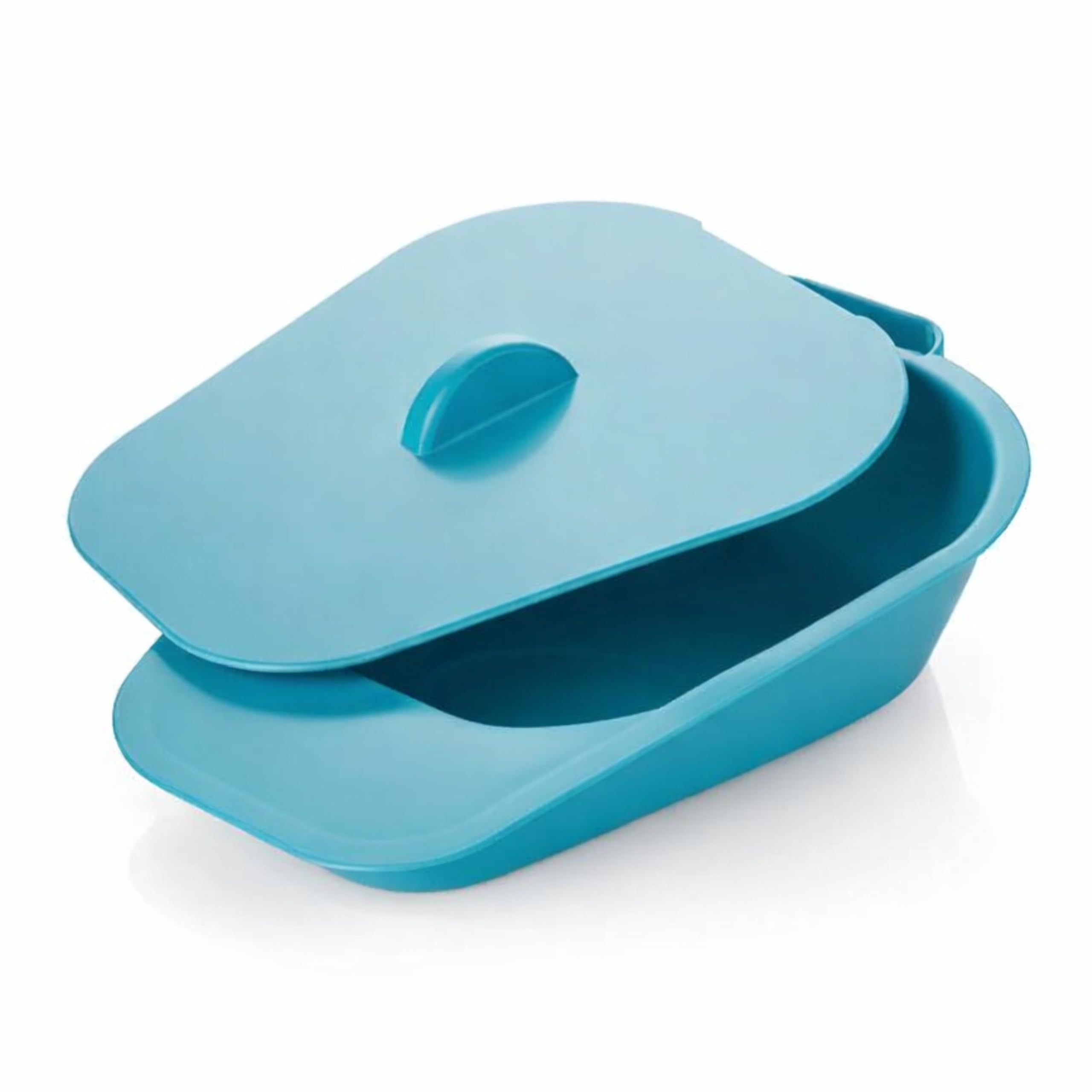 HOMECRAFT Selina Slipper Bed Pan, Commode Pan for Elderly, Handicapped and Disabled, Lightweight Teal Colour