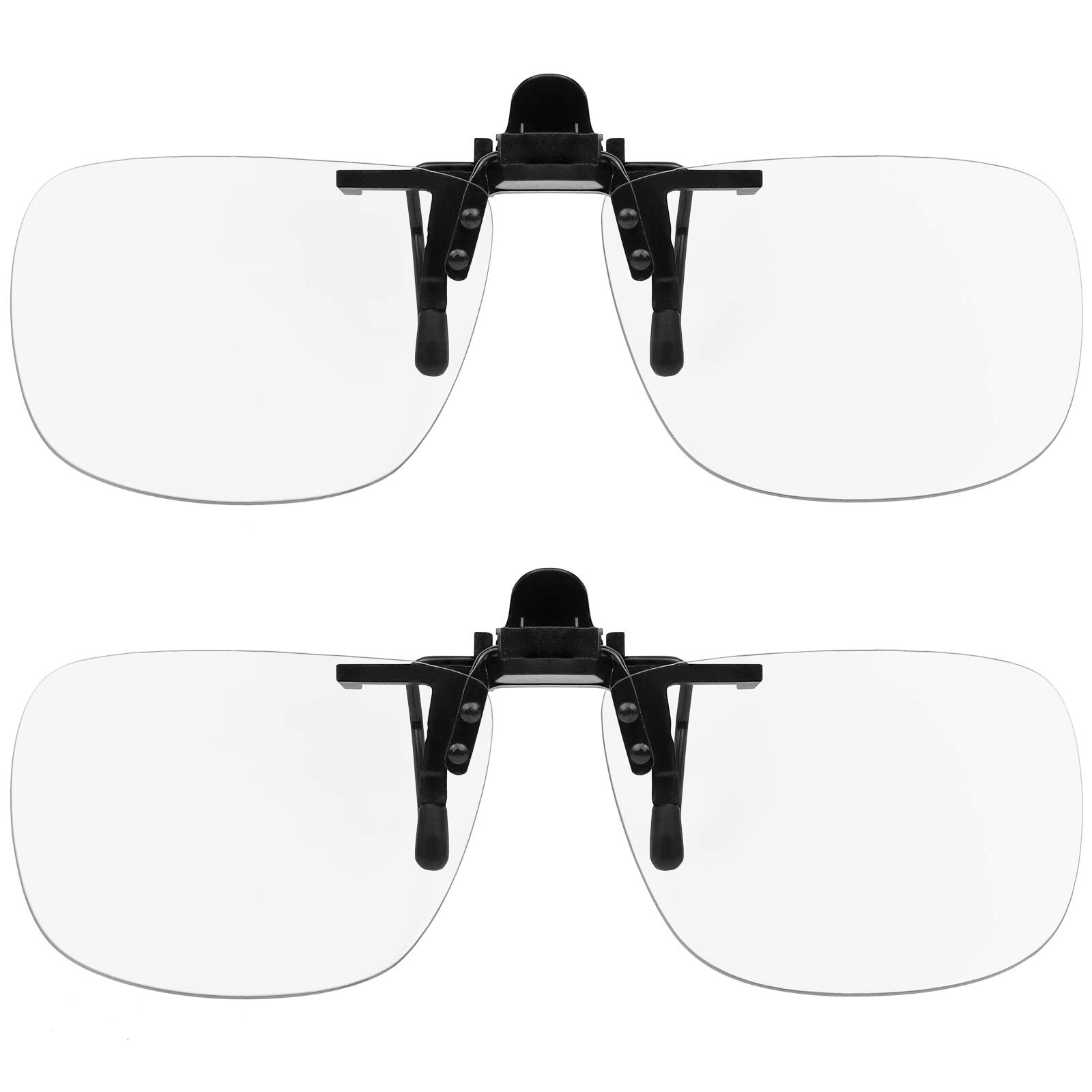 Yogo Vision Blue Light Clip on Computer Glasses Video Gaming Glasses Easy Fit Digital Eyestrain Fatique Dry Eyes Relief Eye Protection (2 Pack)