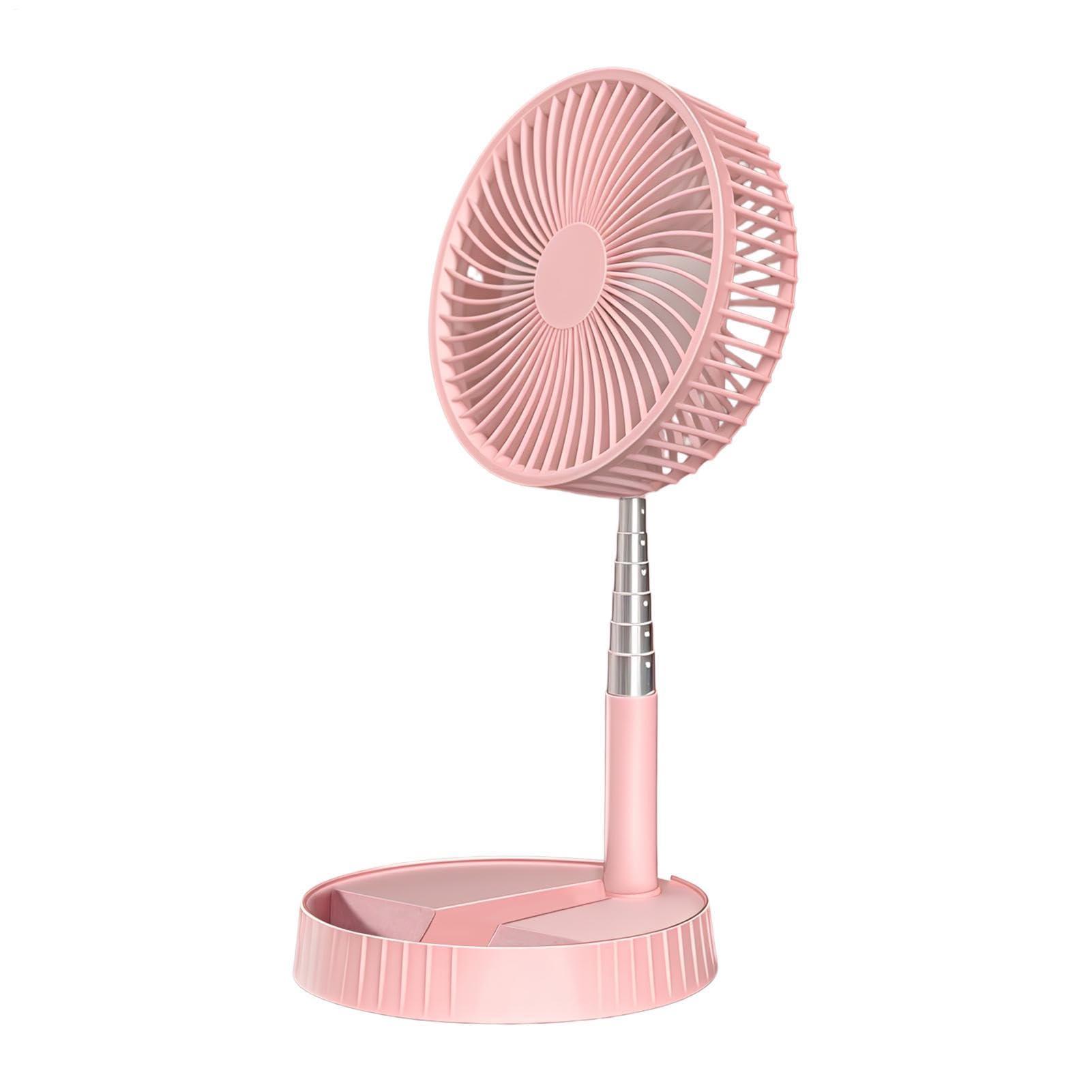 Ventilatore da Scrivania Soffiatore d'Aria Pieghevole Telescopico | Ventilatore Portatile per Pavimento, Camera, Ufficio, Viaggio, Campeggio, Spiaggia, All'aperto