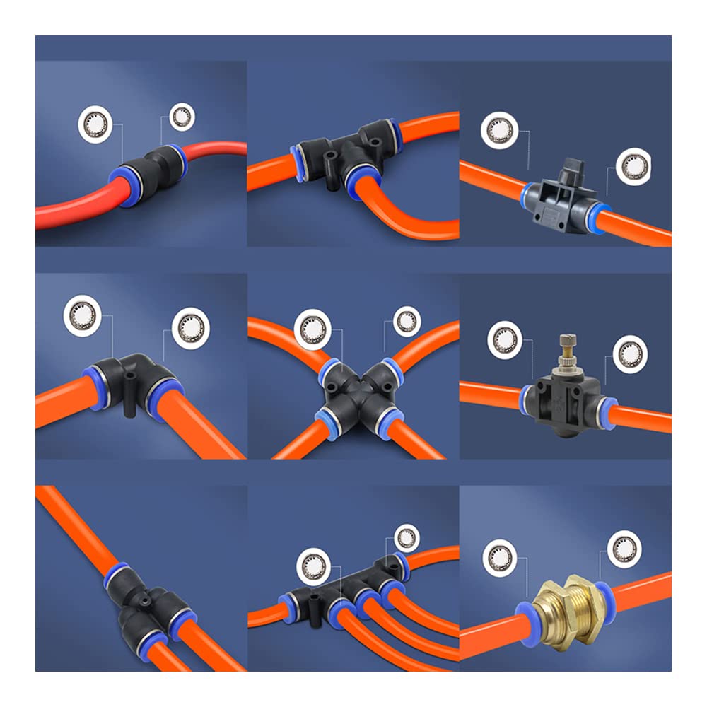 1PCS Pneumatic Fitting Tube Connector Air Quick Water Pipe Push In Hose Quick Couping,PZA-WHITE,OD 12MM