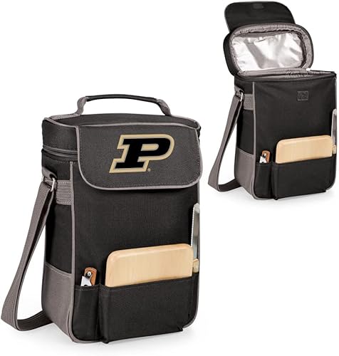 Miniatura 63 de PICNIC TIME NCAA Duet - Bolsa aislante para vino y queso Negro con detalles grises.,2-Negro con detalles grises.