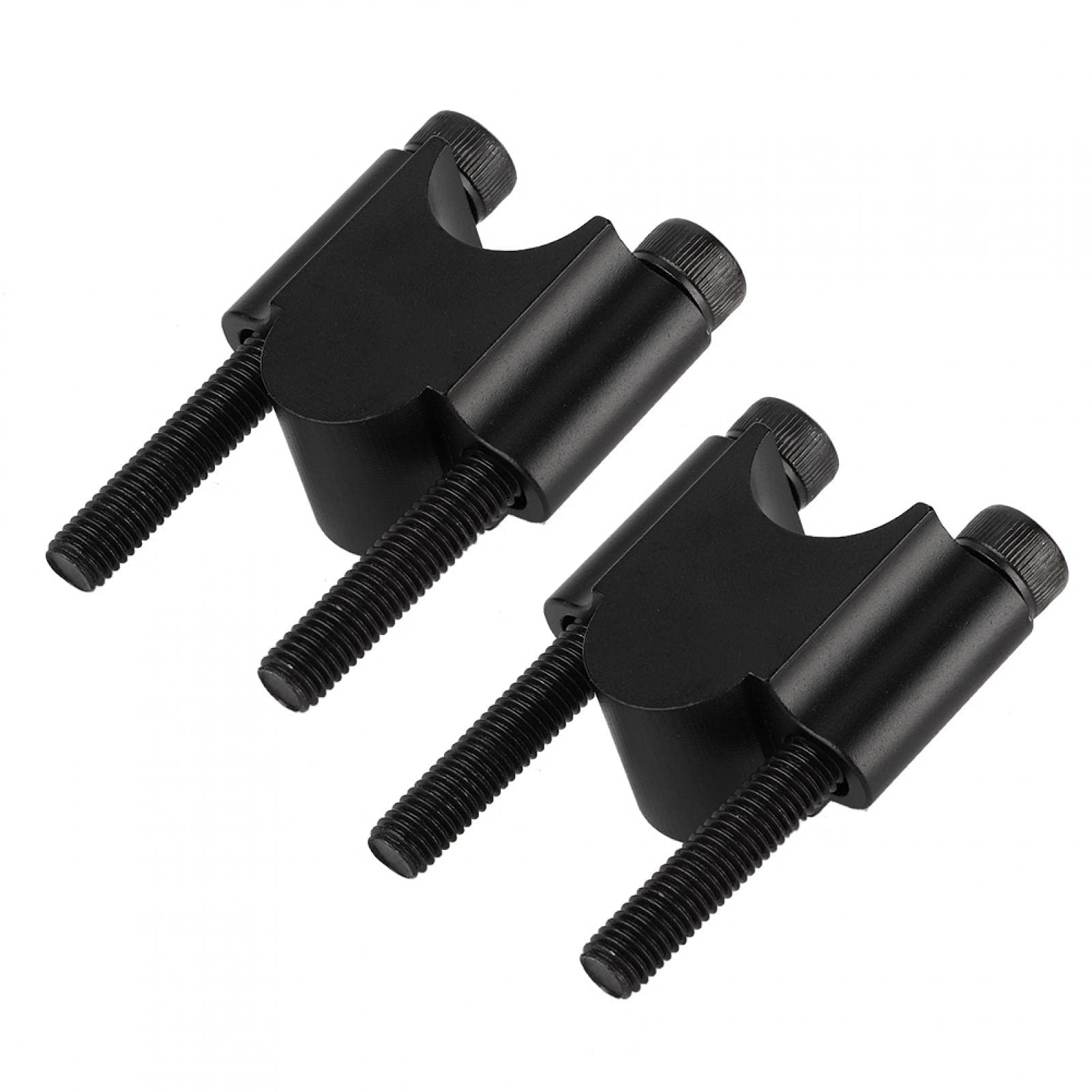 Morsetto riser manubrio moto universale in lega di alluminio adatto per manubrio da 7/8 '' 22 mm per bici da cross(Nero)