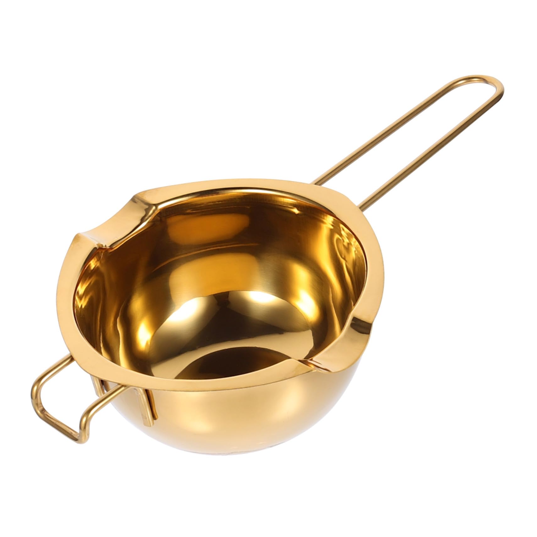 Cabilock 1Pc Stainless Steel Melting Bowl with Easy Pour Spout Double Boiler Pot for Melting Chocolate Butter Cheese and More Kitchen Tool for Baking and Cooking