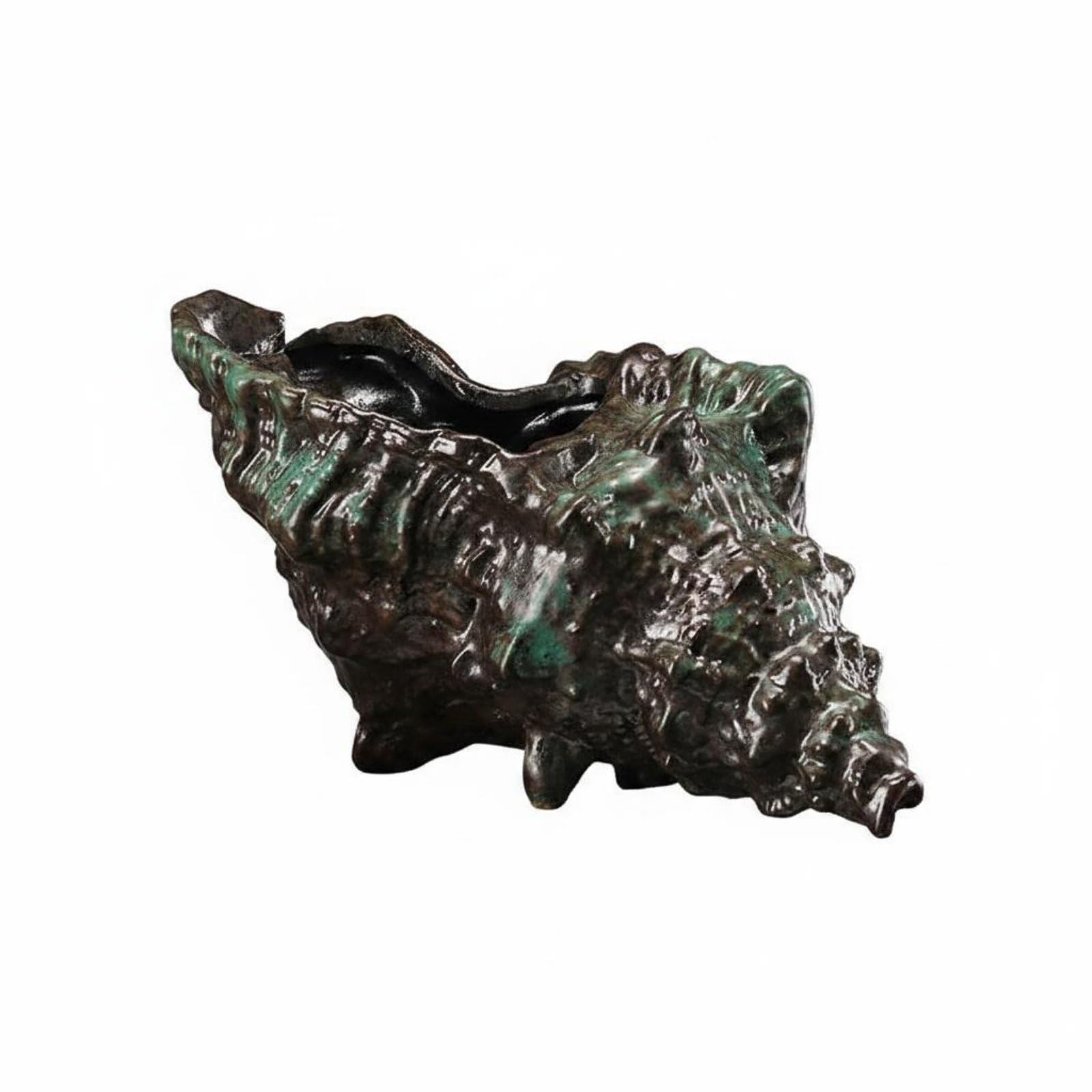Circulating Water Ornament Eco-Friendly Design Circulating Water Container Decor Relaxing Atmosphere Aquarium Waterfall Decoration for Garden, Patio, Green, M-image-6