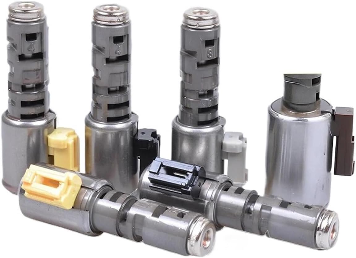 6PCS GA6F21WA 09G Automatic Transmission Solenoid Kit Compatible For BMW Mini Cooper R52 R53 R55 R57 6-Speed Valve Body Replacemen