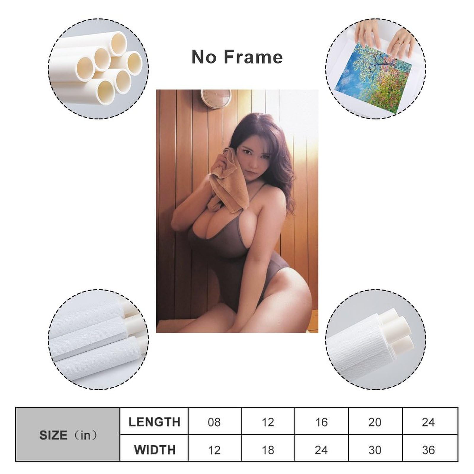 Amazon.co.jp: Mizuki Akane Poster (31) Print Canvas Poster Modern