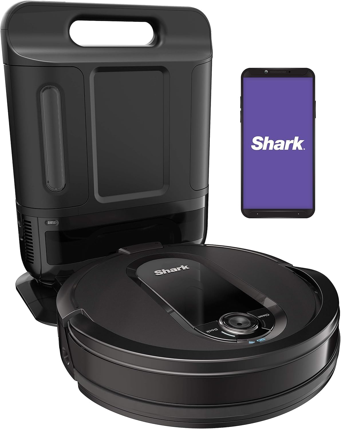 AV1010AE IQ Robot Vacuum with XL Self-Empty Base, Bagless, 45-Day Capacity, Advanced Navigation, Alexa & Wi-Fi, Multi-Surface Brushroll, for Pets, Dander & Dust, Carpet & Hard Floor, Black