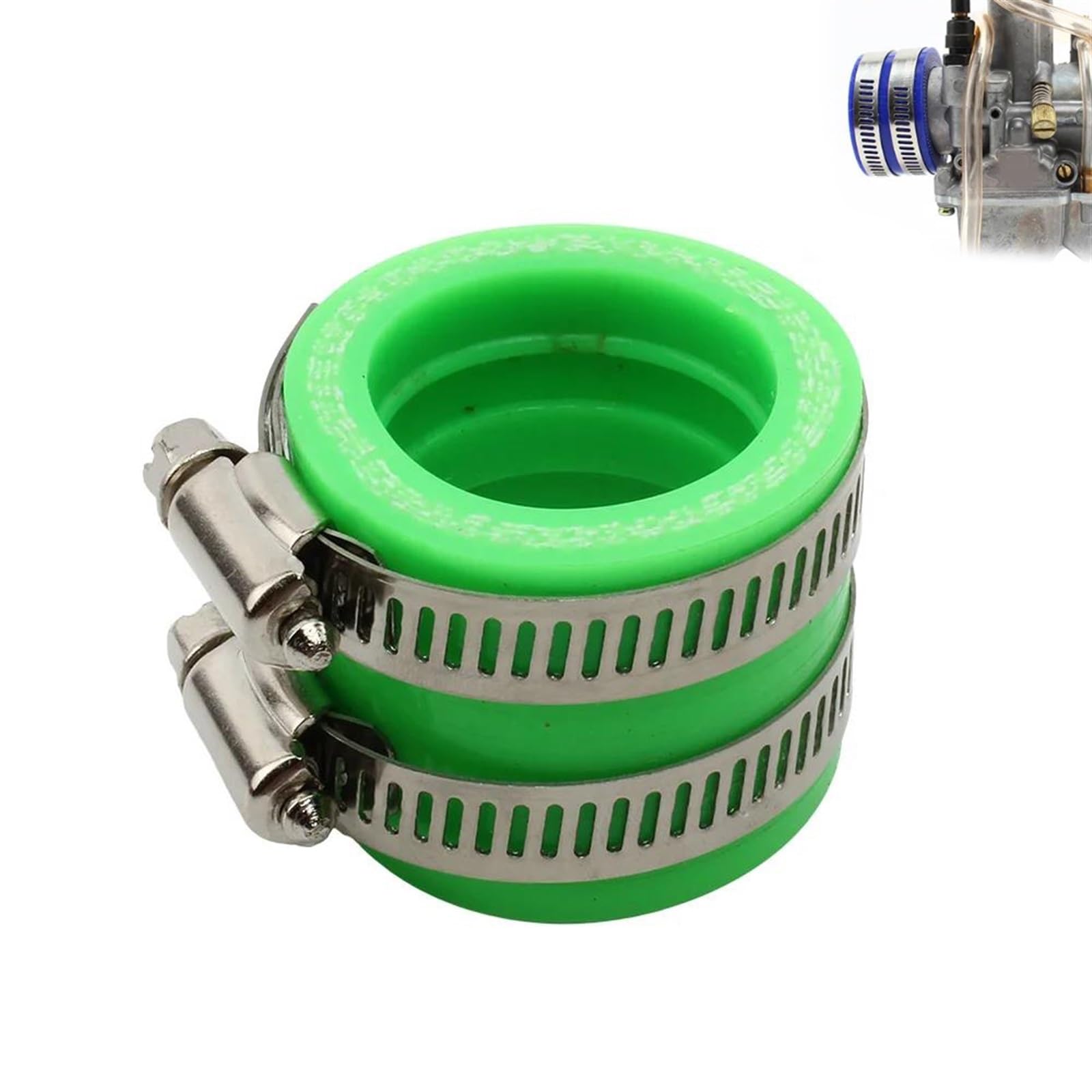 Nsoektpl 40Mm Green Motorcycle Carburetor Rubber Adapter Inlet Intake Pipe 35Mm 40Mm 45Mm For Keihin For Mikuni Oko Koso For Pwk Accessory