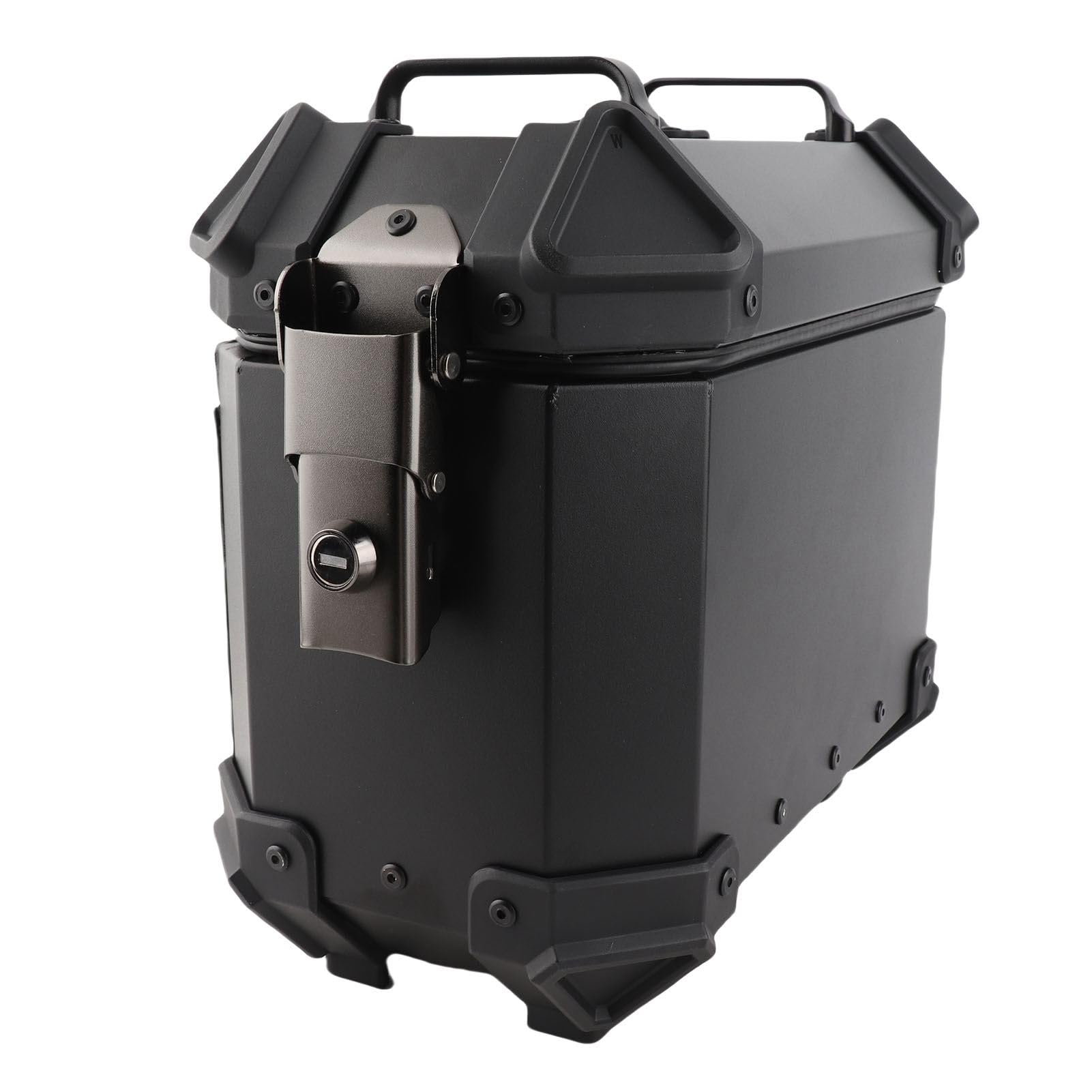 Universal Fit Aluminium Alumside Case 18L Lewy Prawy Pudełko na twardą Siodło z Pudełkiem z szafką na Rack i bagaż
