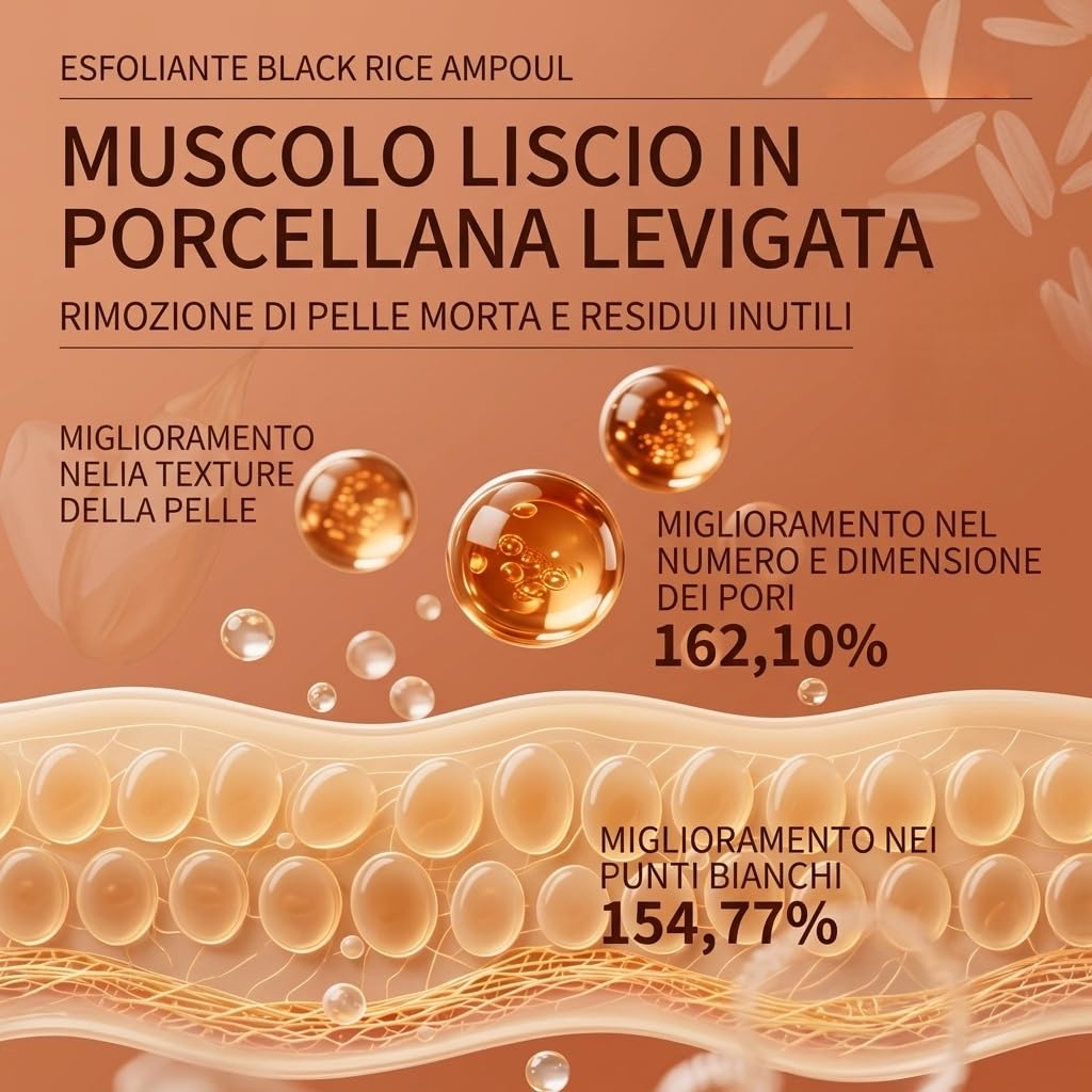 Velia Korean Peel Shot – Cura Viso Illuminante Con Azione Esfoliante E Idratante Per Migliorare L Aspetto Della Pelle Durante L Uso Quotidiano (riso giallo)