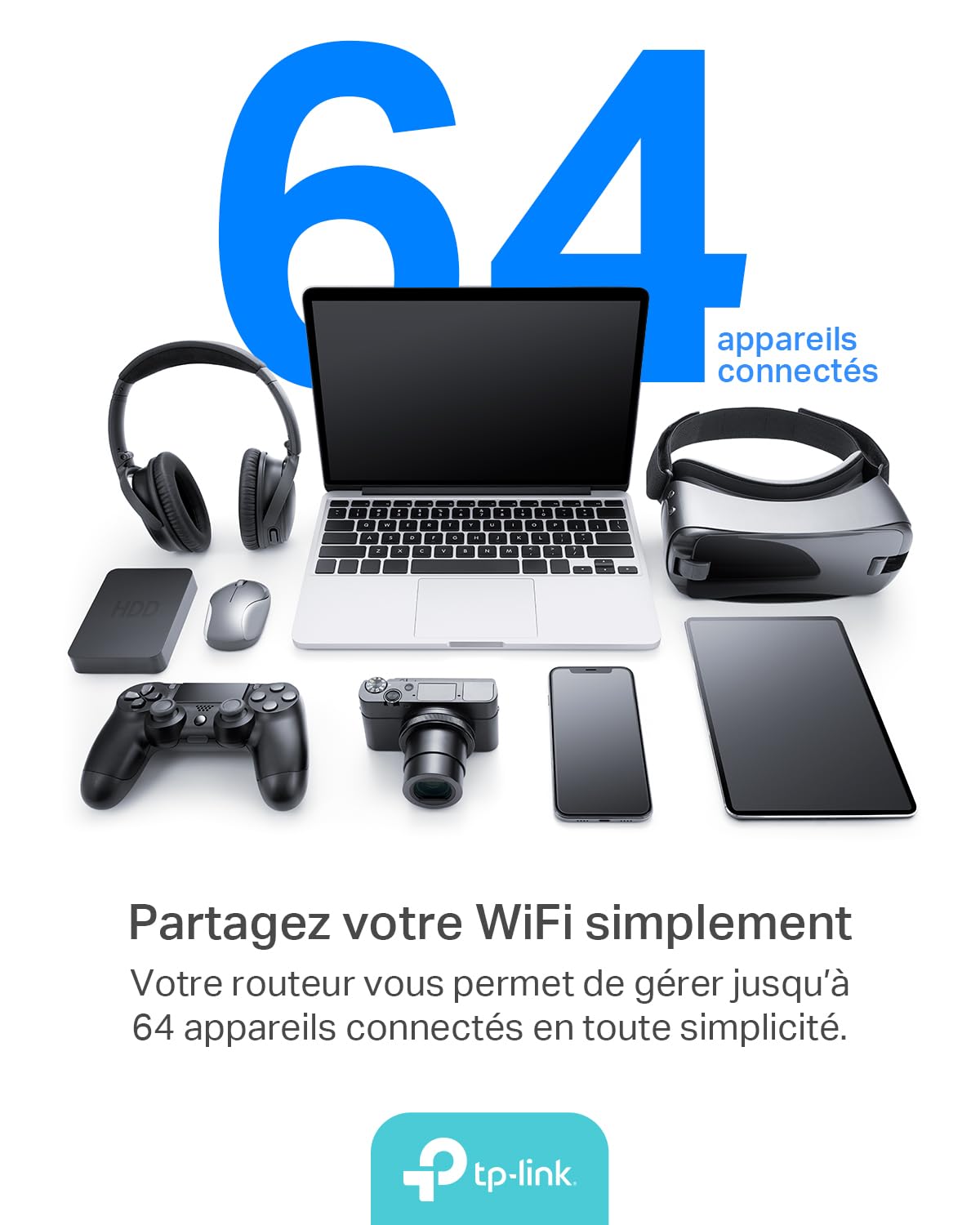 TP-Link Archer NX500 Routeur 5G Wi-Fi 6 AX3000Mbps Bi-Bande Gigabit EasyMesh