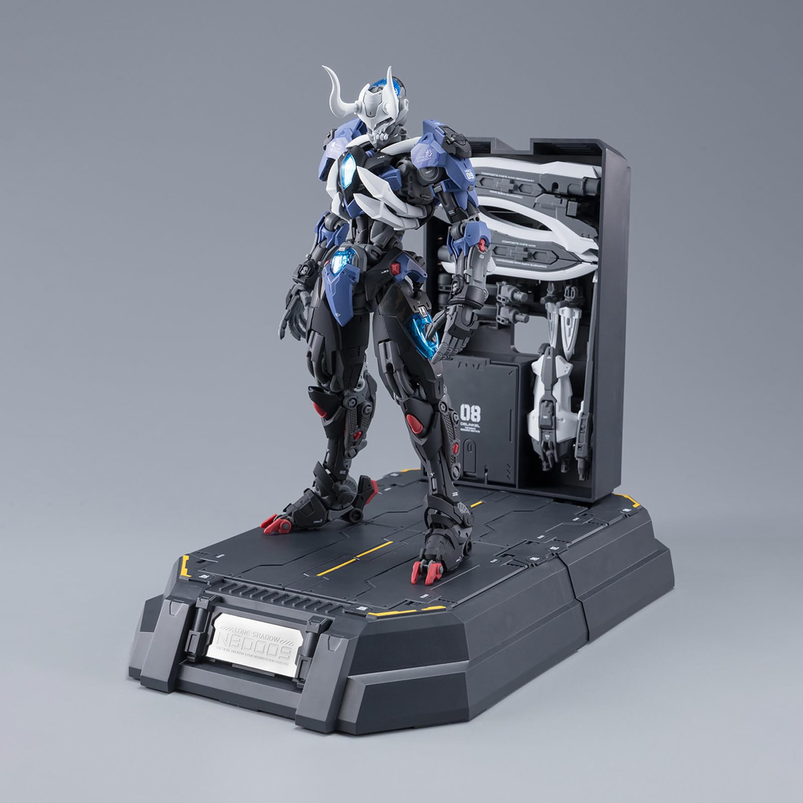 Pipigirl Genuine License Plastic Model Action Figures Kits, Flame Soul Emperor of Flame, 8.66in Mecha Model, 1:100 Collectible Easy to Assemble Action Figures