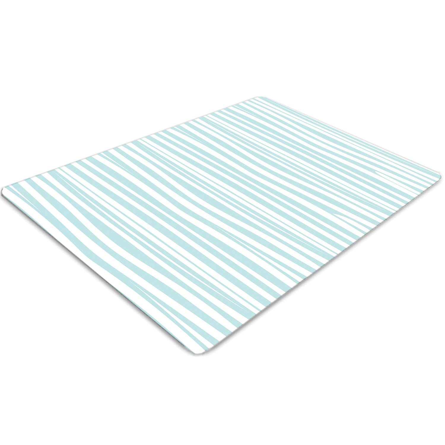Tapis de chaise sur roulettes motif zèbre 100x70 cm protecteur de sol en PVC