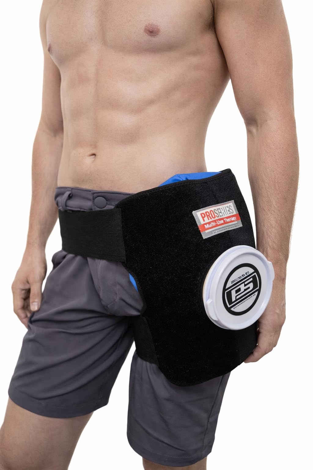 ProSeries Bolsa de hielo para cadera/isquiotibial y envoltura de hielo, reutilizable, perfecto sistema de hielo para terapia de frío extra para antes y después de la cirugía de cadera y reemplazo