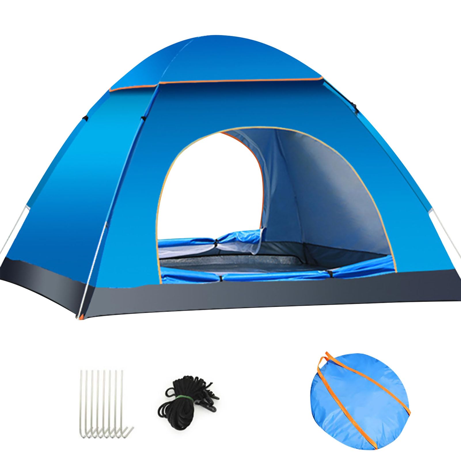 Beauenty 3-4 Person Pop-Up Camping Tent - Waterproof, Windproof, UV Resistant - Effortless Shelter for Outdoor/Camping/Home Adventures