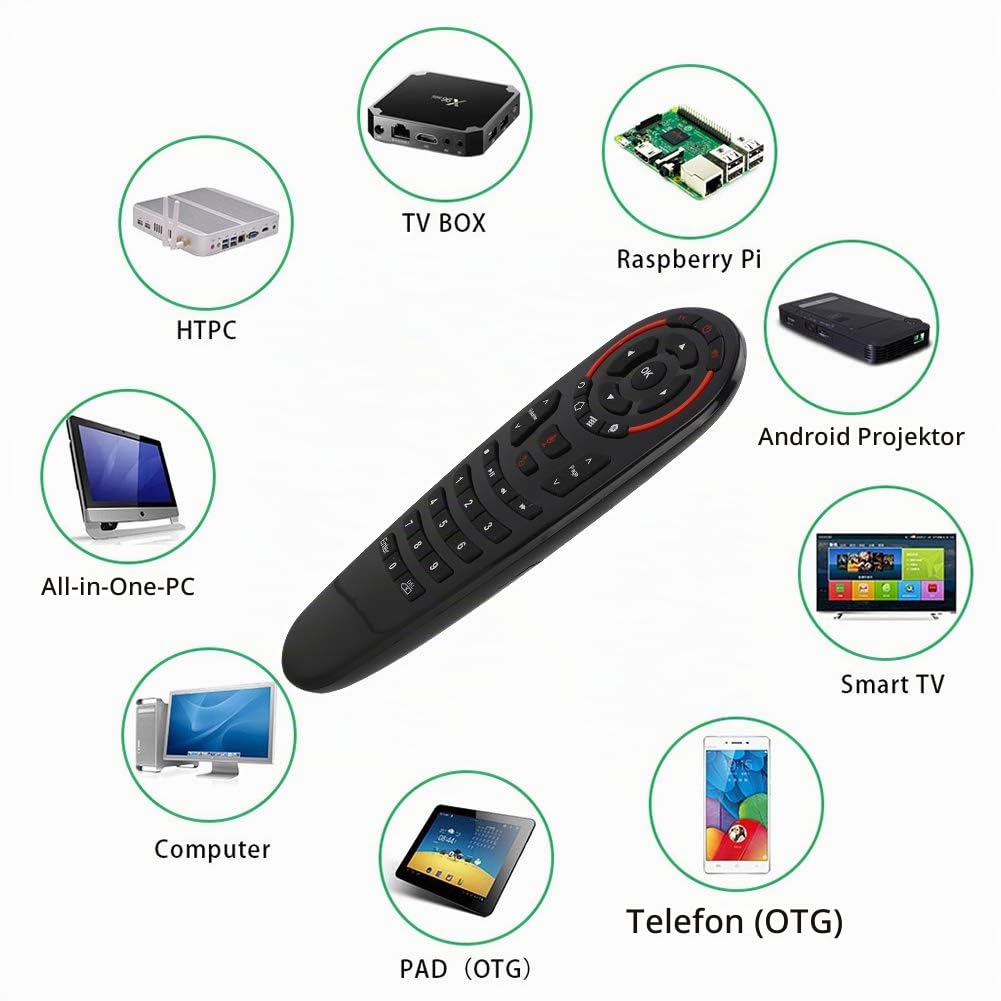 Intelligente Fernbedienung, G30S USB 2.4G Wireless Transmission Intelligent Voice Remote Controller Ersatz, Fly Air Mouse, mit 6-Achsen-Gyroskopsensor