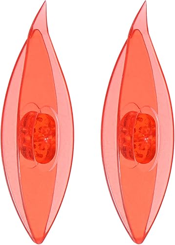 HARFINGTON 2 lanzaderas de plástico coloridas de 3031 x 0827 x 0433in para hacer cordones herramientas de manualidades suministros de arte color