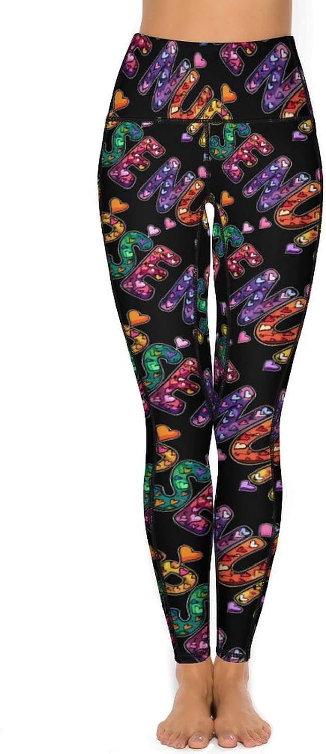 Funny Nurse Printed Yoga Leggings High Waisted Soft Stretchy Workout Pants for Women XX-Large (xx_l)