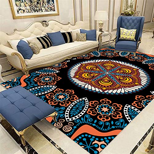 QWEASDZX Alfombra Sala De Estar Alfombra Suave Y Esponjosa Hogar Alfombra Peluda Dormitorio Sofá Mesa De Café Alfombra del Piso 140x200cm