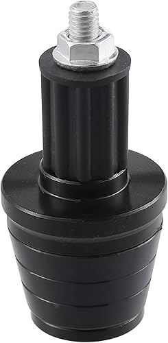 Miniatura 4 de Motoforti 1 par de tapones de extremo para manillar de motocicleta, 78 "0.866 in, aleación de aluminio, universal, manillar, tapones, tapones, negro