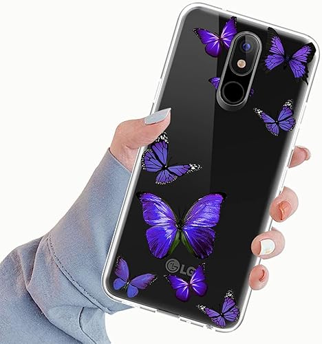 Miniatura 6 de Funda para LG Aristo 4 Plus/Escape Plus/Arena 2/Tribute Royal/Journey LTE/K30 2019/X320, delgada, a prueba de golpes, patrón transparente de TPU