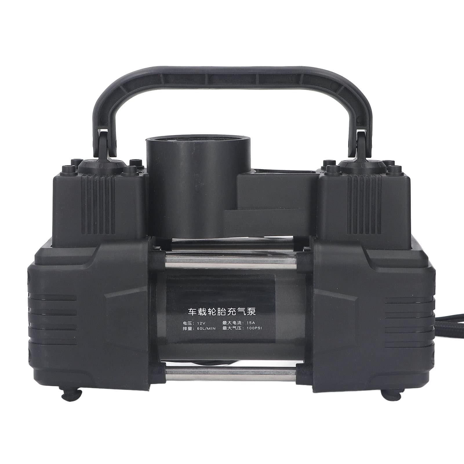 Pompa Sprężarki Powietrza 12 V Podwójny Cylinder do Pompowania Opon Samochodowych 100 PSI Cyfrowy Wyświetlacz LED Światło ABS i Czysta miedź do Samochodów Osobowych Ciężarówki RV Motocykle