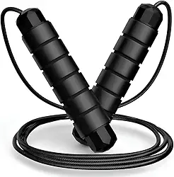 Corda De Pular Cross Speed Rope Fitness Para Exercícios em Casa 3 Metros Ajustável Rolamento Profissional Premium
