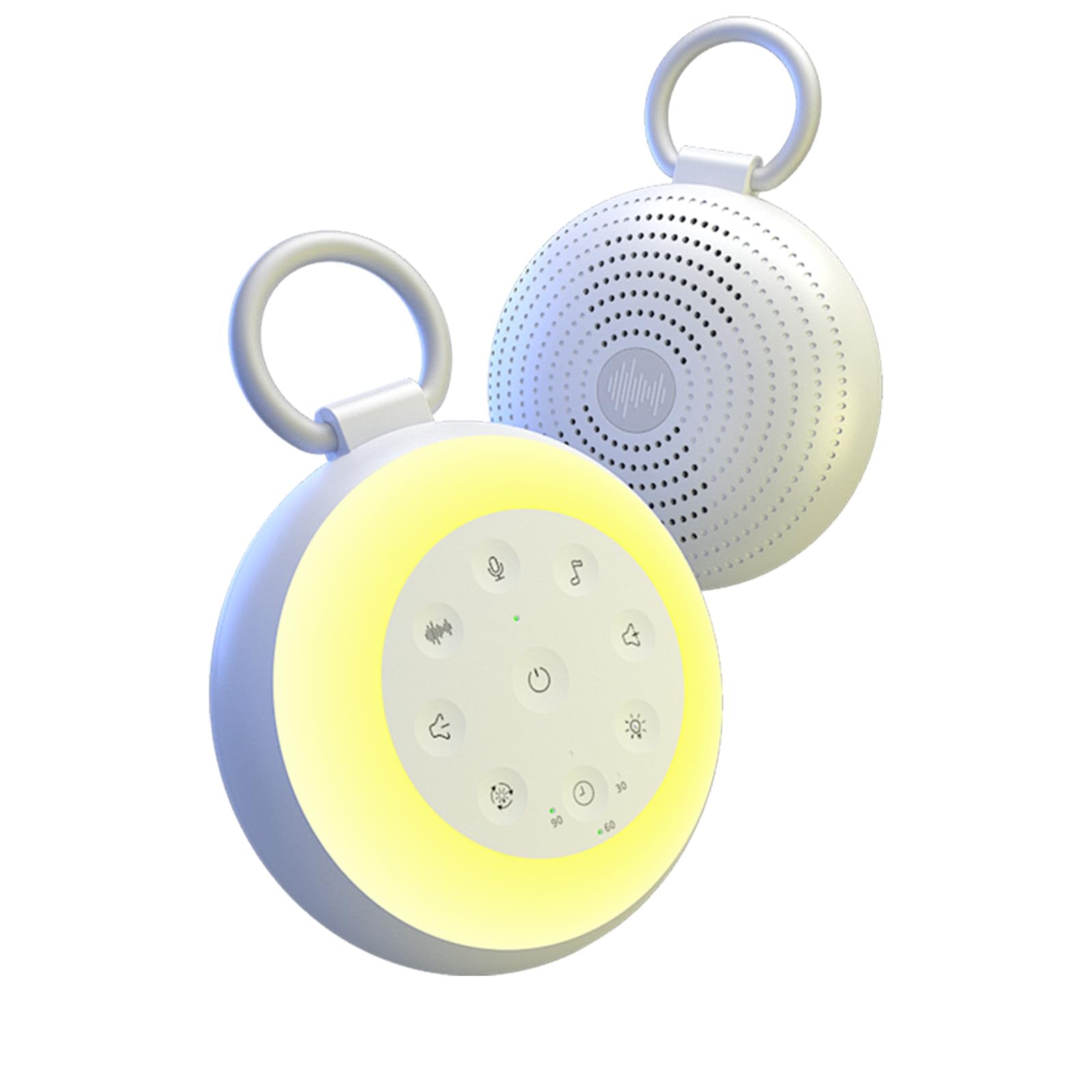 Necomi White Noise Machine, Portable Baby Sleep Sound Machine with Light, 24 Soothing Sounds Baby Sleep Aid with Recording and Bluetooth