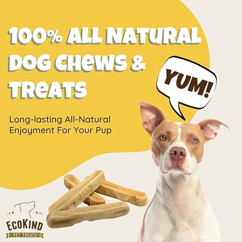Miniatura 4 de EcoKind Pet Treats Gold Yak - Masticables para perros  Calidad grado A saludables y seguros para perros inodoros golosinas para perros mantienen a