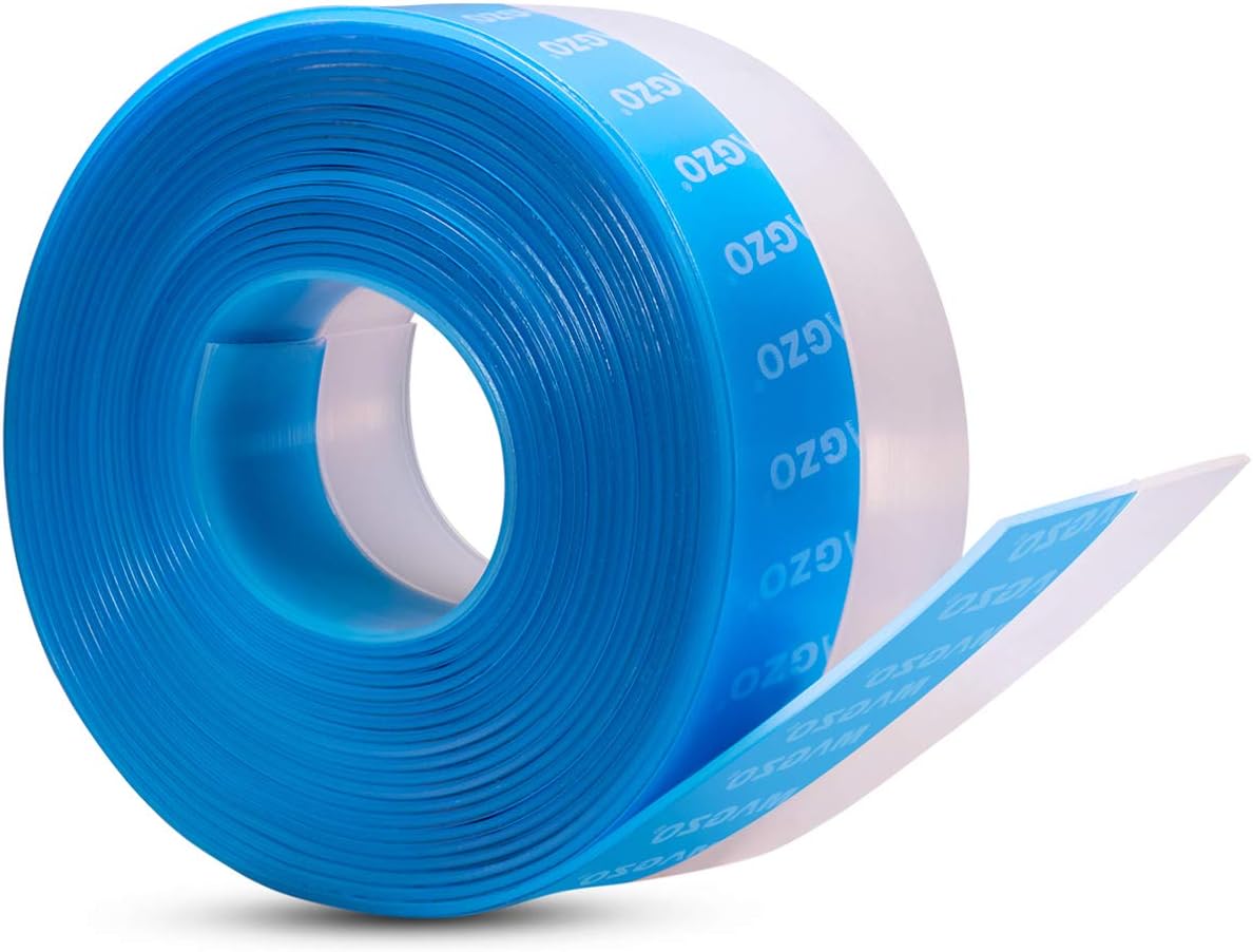 MAGZO New Upgrade Door Seal Strip, 3 Inch Width Frameless Silicone for Garage Door and Barn Door Bottom Seal Door Draft Stopper Window Seal Soundproof-20 Ft Length (Transparent)