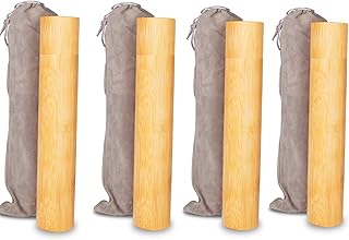 Set of 4 Small Bamboo Scattering Urn Tube for Human Ashes, ECO & Biodegradable Friendly Mini Bamboo Spreading Cremation Tube Urn for Adult Male Female Ashes