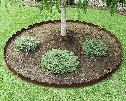 Panacea Scalloped Top Landscape Edging with Stakes, Bronze
