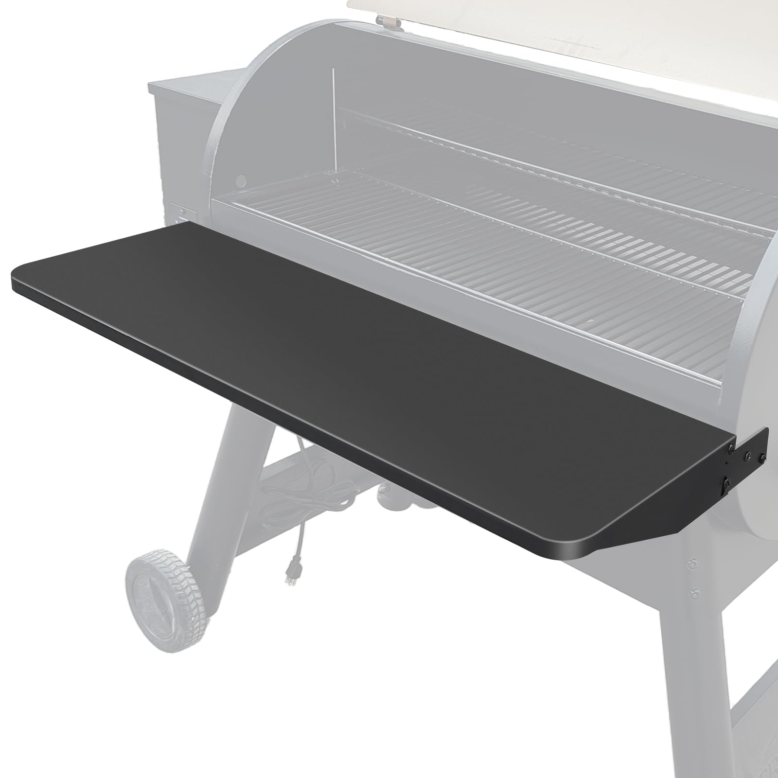 QuliMetal BAC363 Étagère pliante pour grille pour barbecues à granulés Traeger Pro 34 Series, Texas Elite 34, Century 885 et Eastwood 34 Series, Idéale pour la préparation et le stockage des aliments