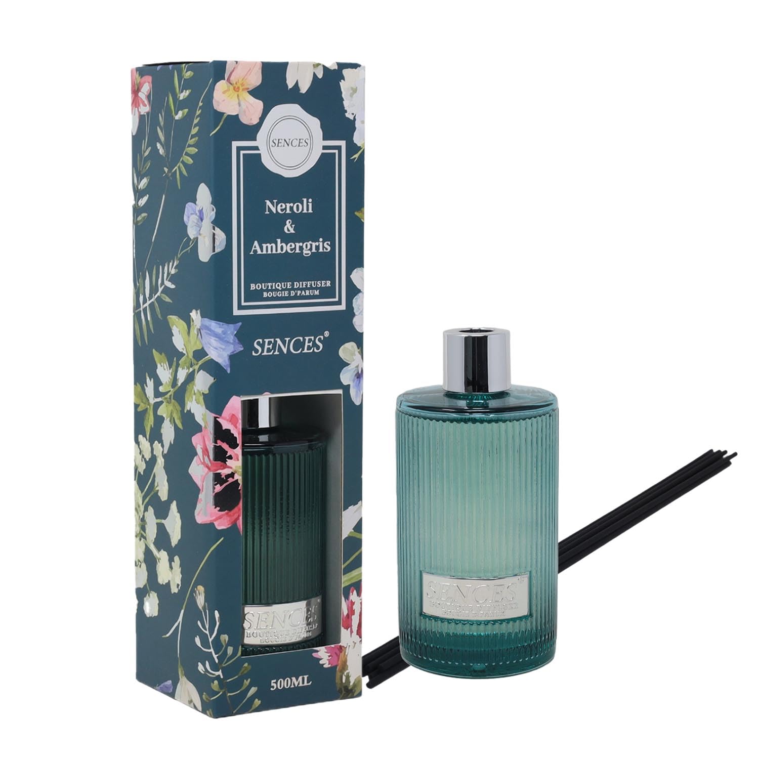 Reed Diffuser 500ml Baltus Sences Ribbed Neroli & Ambergris Scents Air Freshener