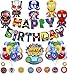 Superheroes Globos Decoracion Cumpleaños de Superhéroe Feliz Cumpleaños del Pancarta Superheroes Adornos de Pastel Superhéroe Marvel Cumpleaños Decoracion