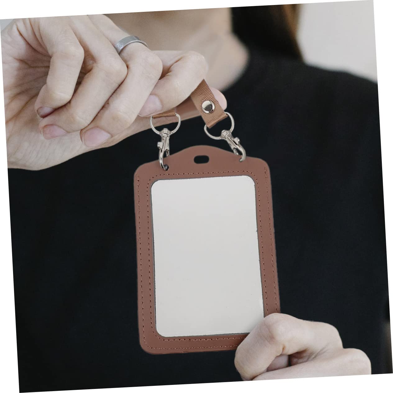 STOBOK 3 Set Porta Badge Con Cordino Porta Badge Identificativo Porta Badge Con Cordino Design Bifacciale 2 Pezzi*3