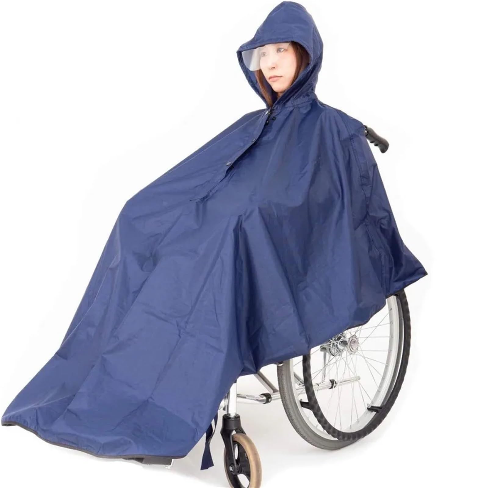 poncho lluvia Poncho de lluvia reutilizable for silla ruedas, impermeable, ligero y plegable, resistente al desgarro