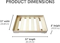 Vista 9 de Midlee Raised Wooden Dog Bed Frame- Large