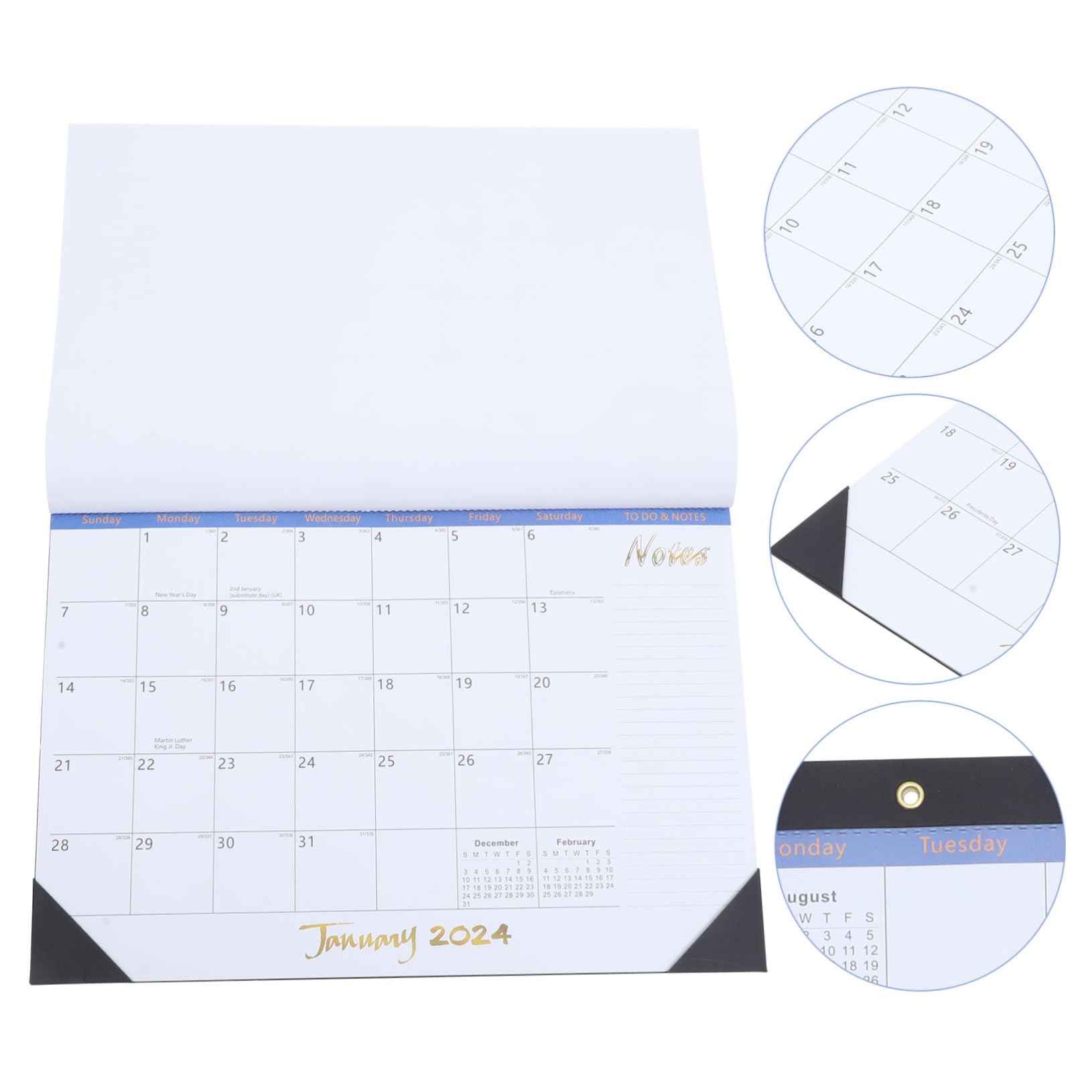 Tofficu 3stücke Wandkalender Großer Hängender Monatskalender Für Büro Zuhause Praktischer Jahresplaner Mit Einzigartigem Aufhängeloch Multifunktional Langlebig Für Notizen Ziele