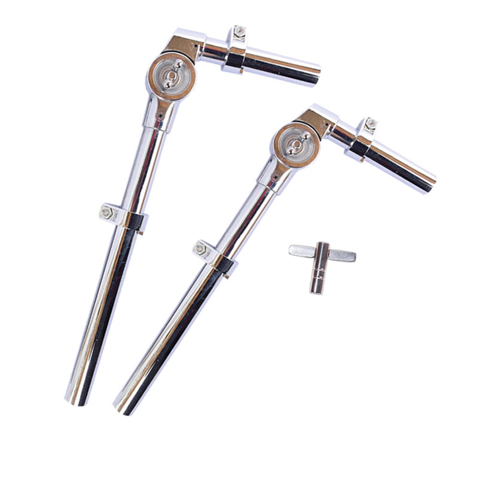 Tom Halter Percussion Klemme Tom Ständer Halterung Und Montagebügel Als Schlagzeug Zubehör mit Toller Optik für Bühnenkonzerte Und Aufführungen, 2 Stücke