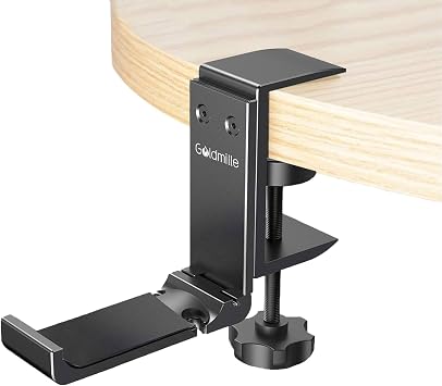 Aluminum Headphone Stand Hanger Foldable with Cable Clip -