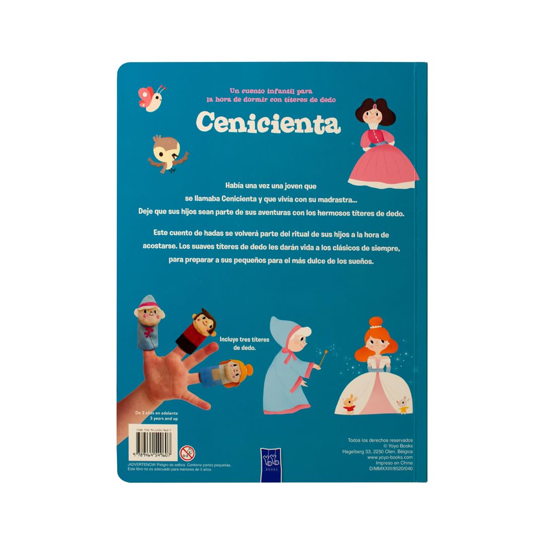 Un cuento infantil para la hora de dormir con titeres de dedo: Cenicienta
