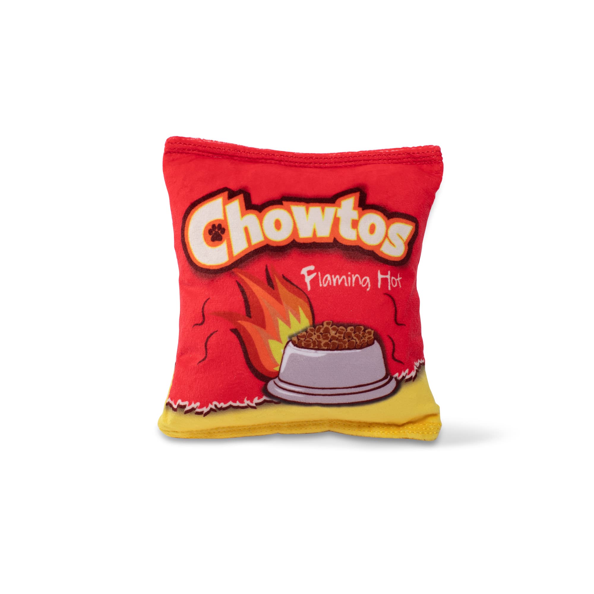 Fringe Studio Plush Dog Toy, Flaming HOT CHOWTOS(289739) — image 1