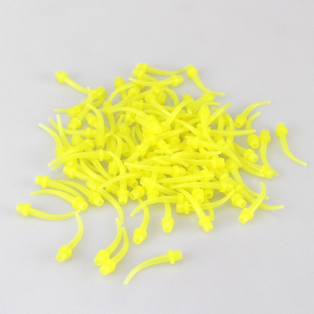 Impression Mixing Tips for Intra Oral Dental Yellow Mixer Syringe 200pcs