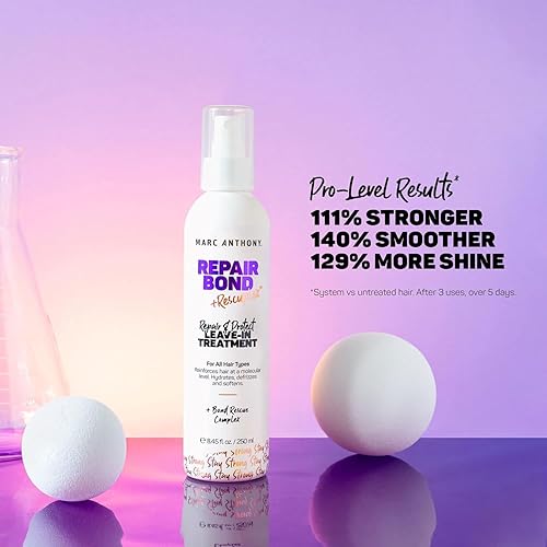 Miniatura 3 de Marc Anthony Reparación de tratamiento sin enjuague reparación de unión  rescuplex - Repara fortalece y mantiene los lazos dentro del cabello -