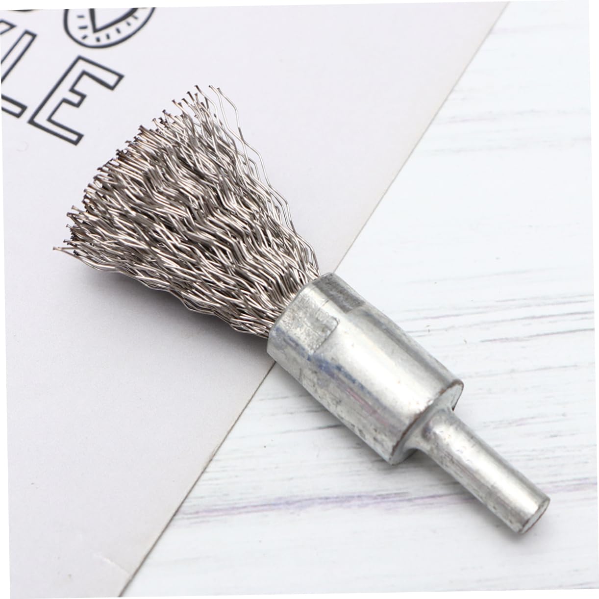 NULYLU 5pcs Stainless Steel Drill Brush Heads Wire Brush Set for Metal Cleaning Grinding