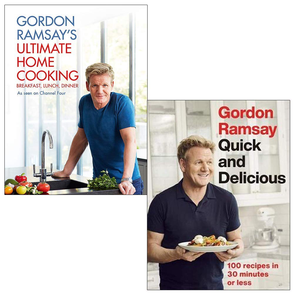 Gordon Ramsay Collection 2 Books Set (Ultimate Home Cooking, Quick & Delicious)