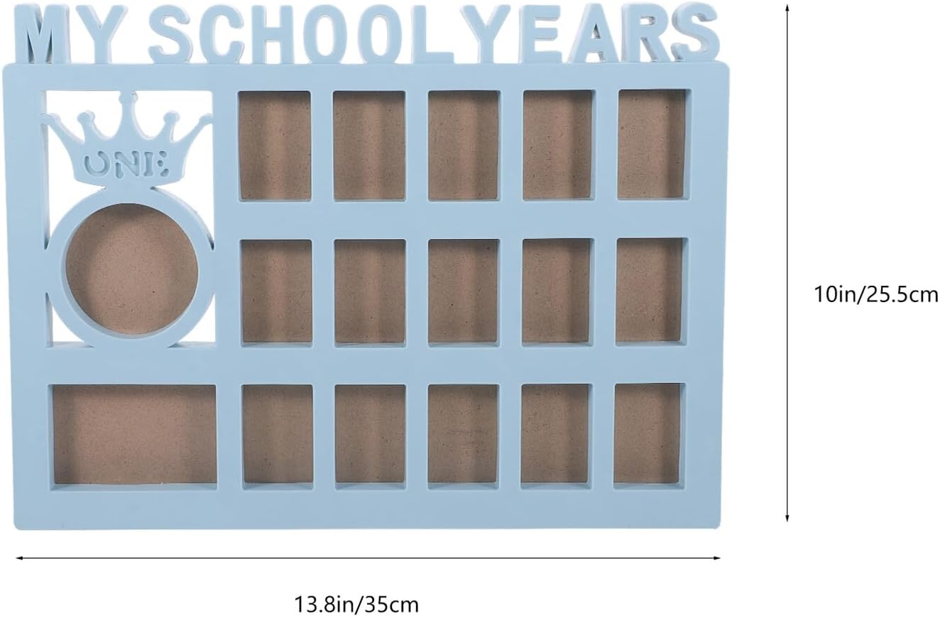 YARNOW School Years Picture Frame Plastic for Baby Photos and Grades